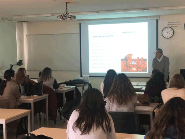 Charla al alumnado del grado en Ciencia y Tecnología de los Alimentos, Universidad de Murcia
