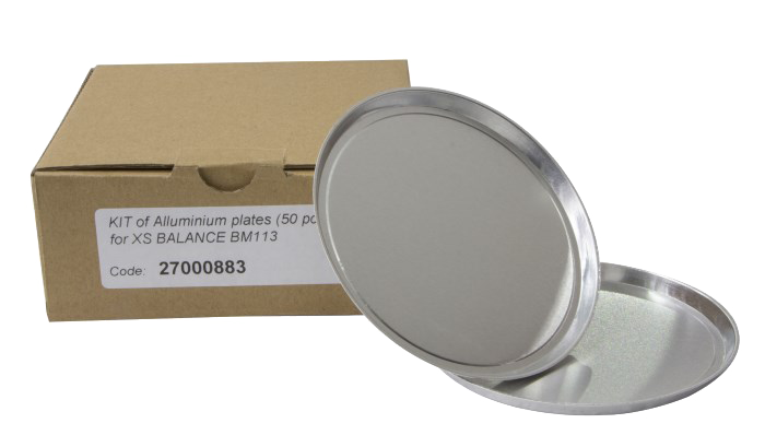 Platos de aluminio para analizador de humedad.