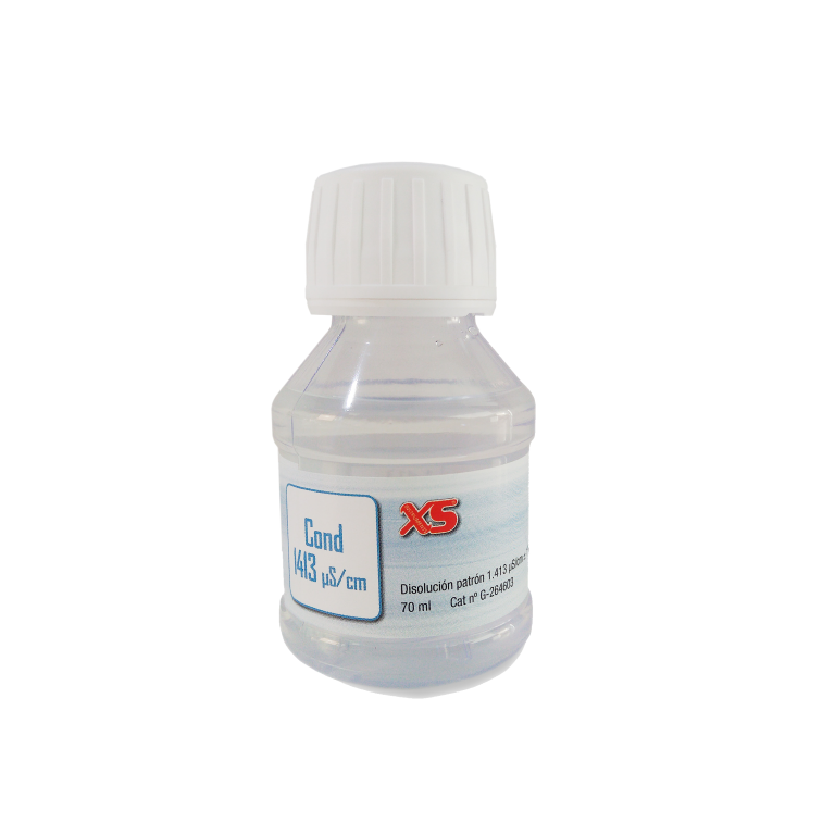 Disolución patrón de conductividad 1413 µS/cm, 55 ml