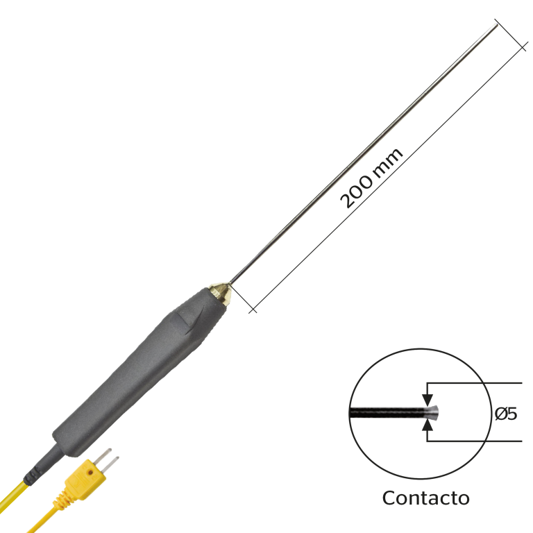 Sonda de temperatura termopar K, CONTACTO