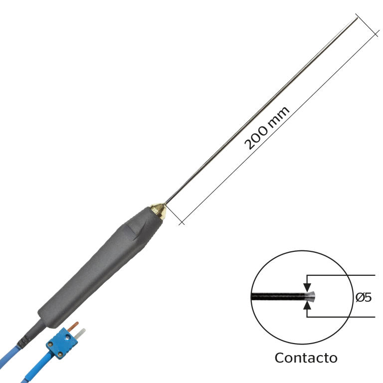 Sonda de temperatura termopar T, CONTACTO